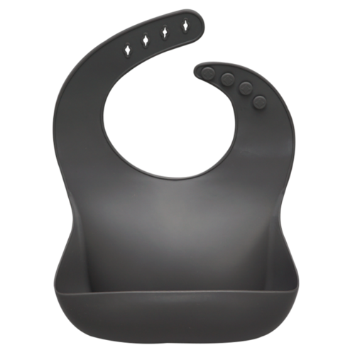 Fashionable silicon Breastplate Baby Bib Waterproof Solid Infant