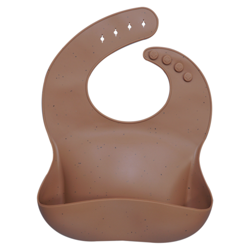 Fashionable silicon Breastplate Baby Bib Waterproof Solid Infant
