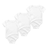 9M 12M 3Pcs/lot Newborn Romper Short Sleeve Baby onesize Jumpsuit