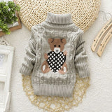 Sweater Tricots Turtleneck Pullover Baby Winter Tops