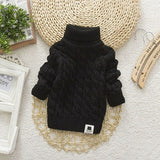 Sweater Tricots Turtleneck Pullover Baby Winter Tops