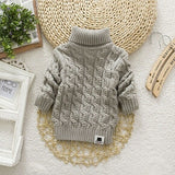 Sweater Tricots Turtleneck Pullover Baby Winter Tops