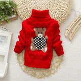 Sweater Tricots Turtleneck Pullover Baby Winter Tops