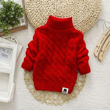 Sweater Tricots Turtleneck Pullover Baby Winter Tops