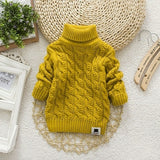 Sweater Tricots Turtleneck Pullover Baby Winter Tops
