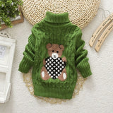 Sweater Tricots Turtleneck Pullover Baby Winter Tops