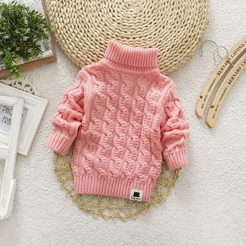 Sweater Tricots Turtleneck Pullover Baby Winter Tops