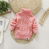 Sweater Tricots Turtleneck Pullover Baby Winter Tops