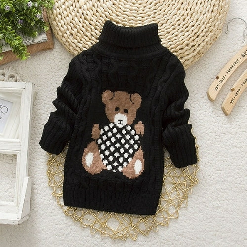 Sweater Tricots Turtleneck Pullover Baby Winter Tops