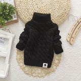 Sweater Tricots Turtleneck Pullover Baby Winter Tops