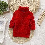 Sweater Tricots Turtleneck Pullover Baby Winter Tops