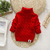 Sweater Tricots Turtleneck Pullover Baby Winter Tops