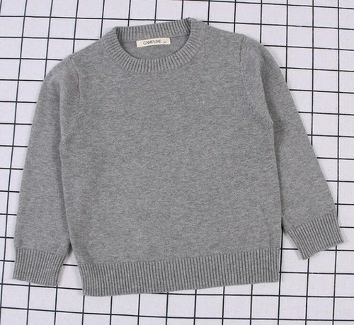 Pullover Solid Color Cotton Baby Girls Boys & Toddlers