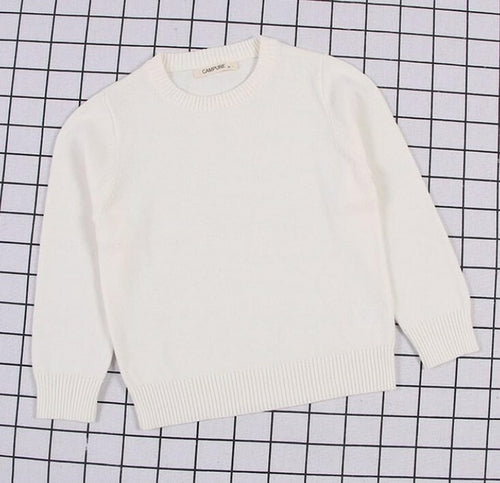 Pullover Solid Color Cotton Baby Girls Boys & Toddlers