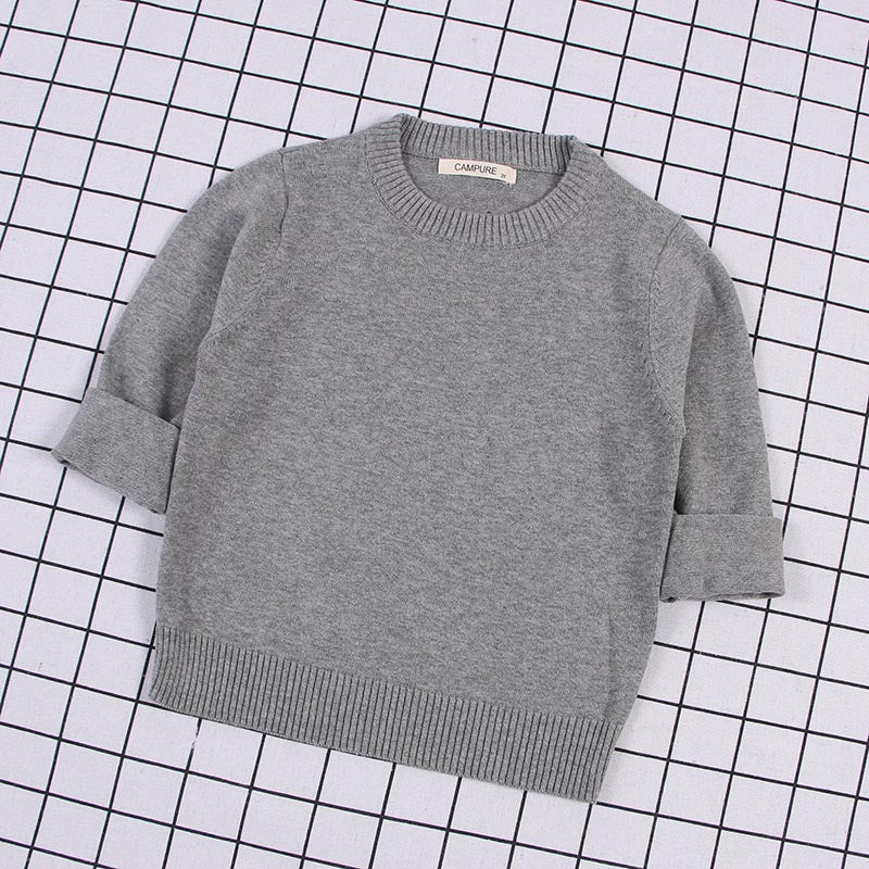 Pullover Solid Color Cotton Baby Girls Boys & Toddlers