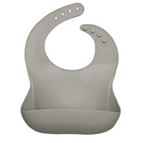 Fashionable silicon Breastplate Baby Bib Waterproof Solid Infant