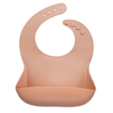 Fashionable silicon Breastplate Baby Bib Waterproof Solid Infant