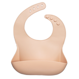 Fashionable silicon Breastplate Baby Bib Waterproof Solid Infant