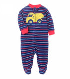 Christmas Romper Unisex Fleece Jumpsuit 3M-12M