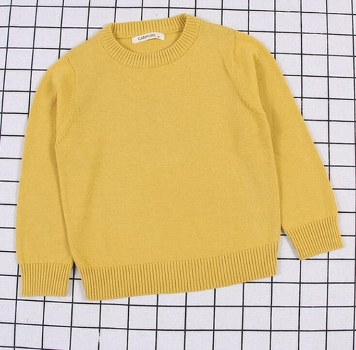 Pullover Solid Color Cotton Baby Girls Boys & Toddlers