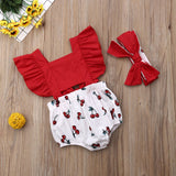 Helen 2Pcs  Romper + Headband Baby Girl Clothes