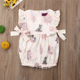 Sara Soft Cotton Flower Jumpsuit 0-24M