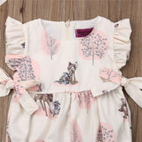 Sara Soft Cotton Flower Jumpsuit 0-24M